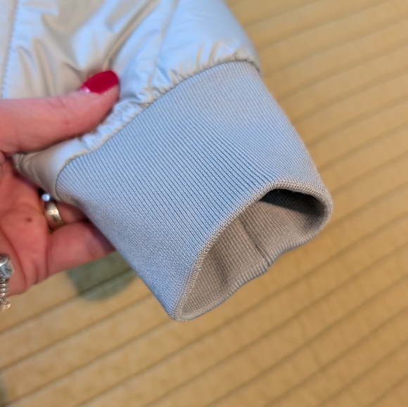 Alp N Rock Grey Bomber Jacket Prima Loft Cruelty Free Size XS - Picture 8 of 16